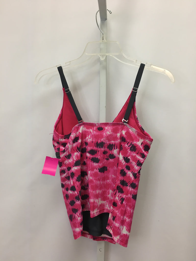 Size Small Pink/Gray Swimsuit Top Only