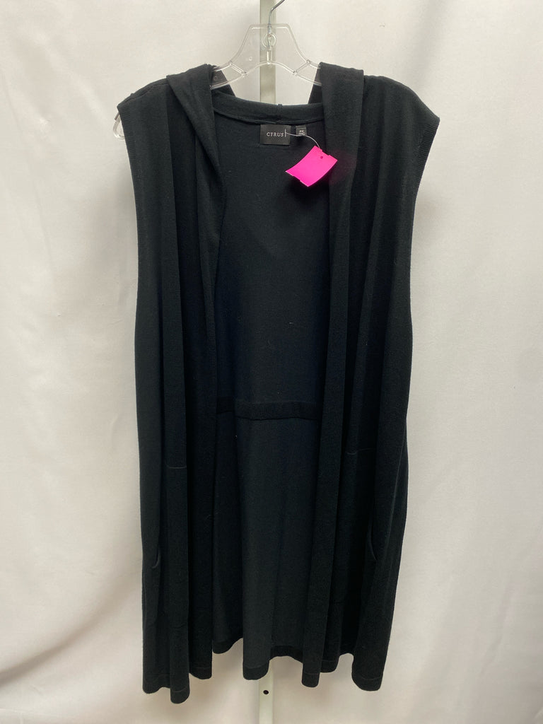 Cyrus Size 2X Black Vest/Top