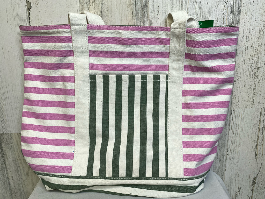 LOFT Purple Stripe Tote