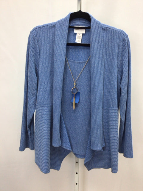 Alfred Dunner Size Small Blue Long Sleeve Top
