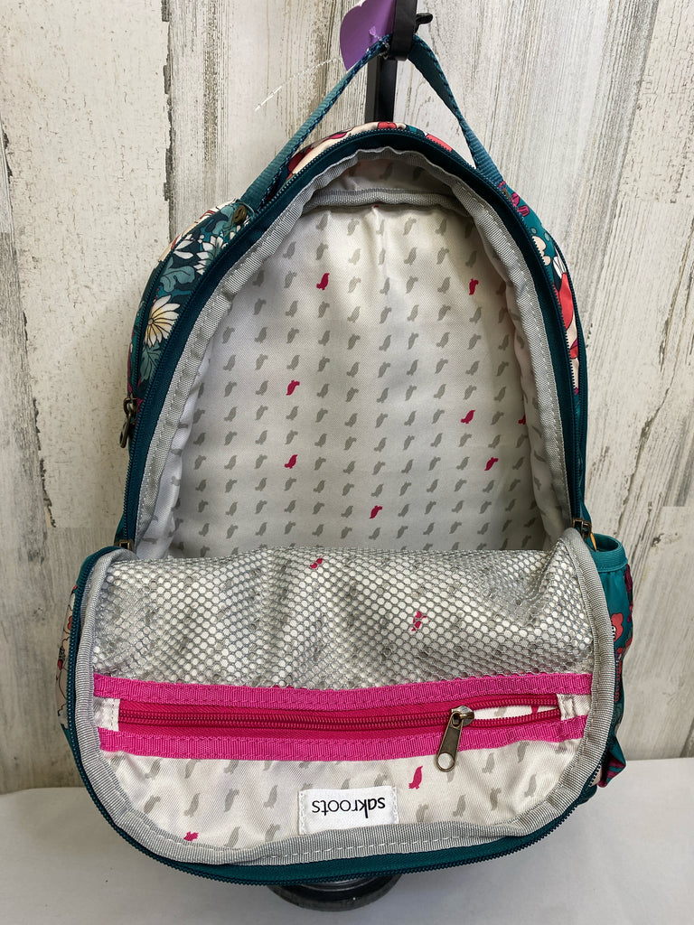 the SAK Green Print Backpack