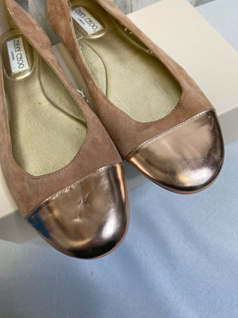 Jimmy Choo Size 40 (9/9.5) Blush Designer Shoe