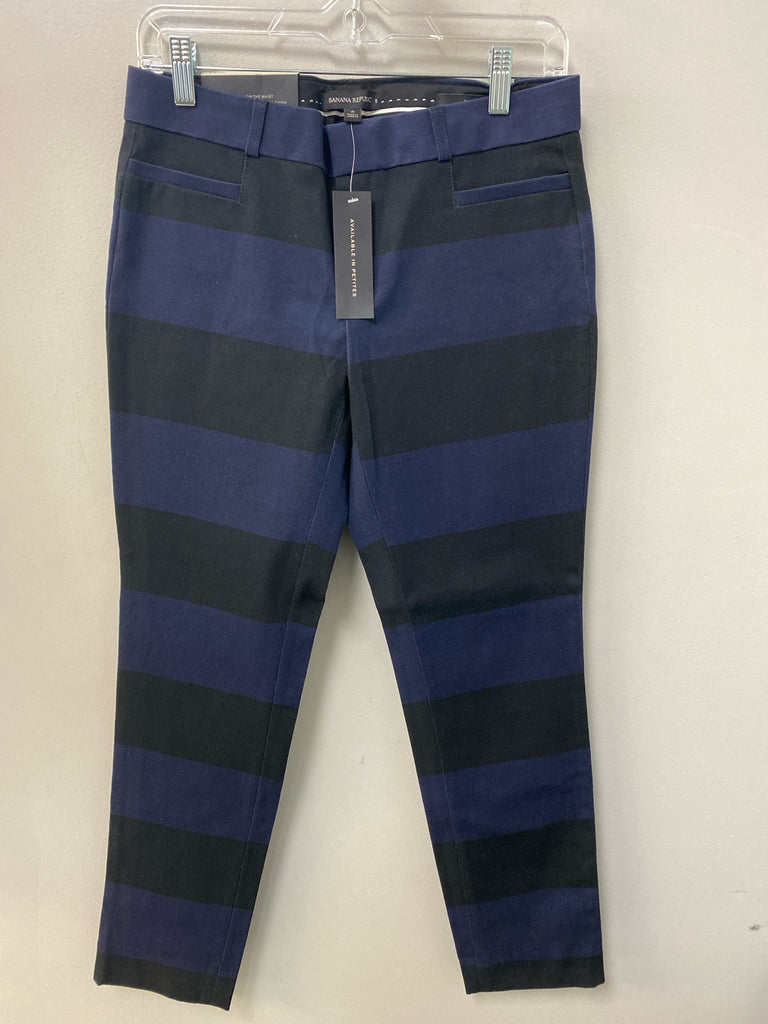 Banana Republic Size 4 Blue/Black Pants