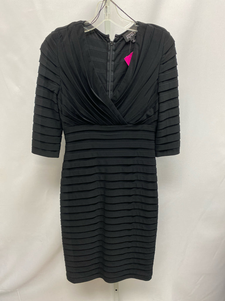 Size 4 adrianna papell Black 3/4 Sleeve Dress