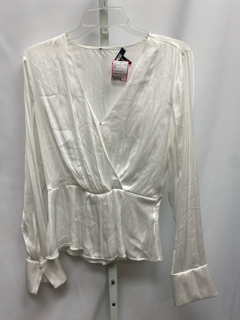 Paige Size Small White Long Sleeve Top