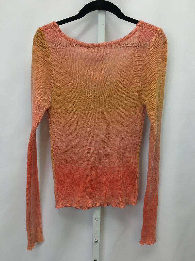 Shein Size Large Orange Long Sleeve Sweater