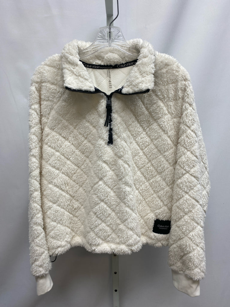 Calvin Klein Size XL Ivory Jacket/Top