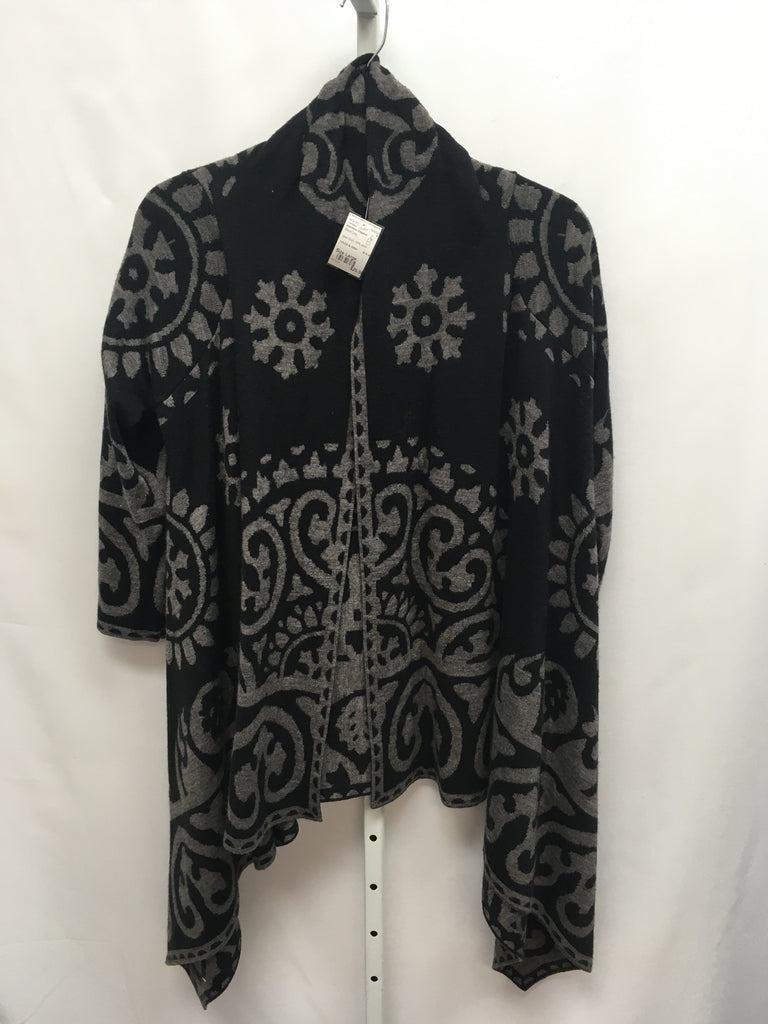 Adrienne Vittadini\ Size Large Black/Gray Cardigan