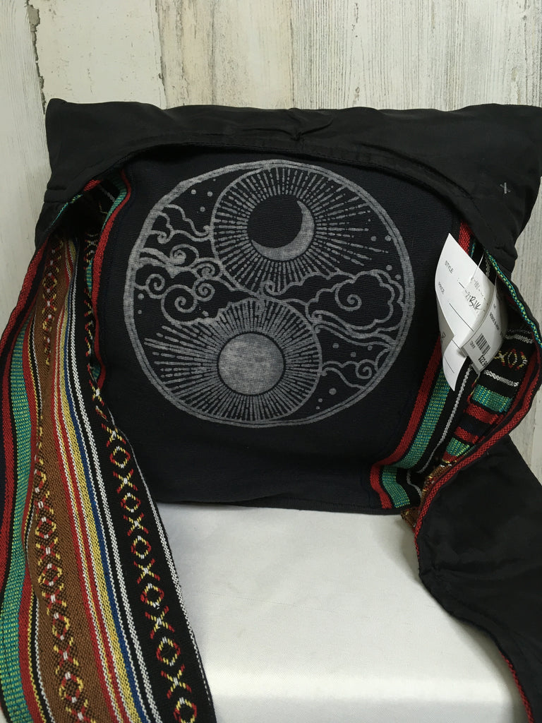 Flying High Black Print Handbag