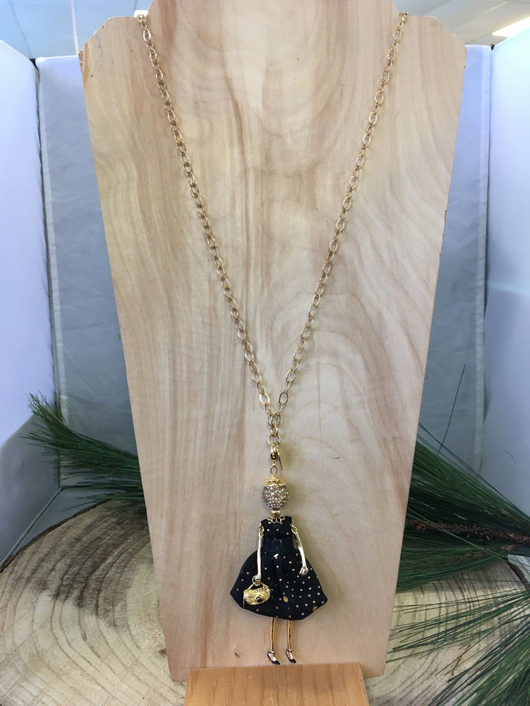 Black/Gold Necklace