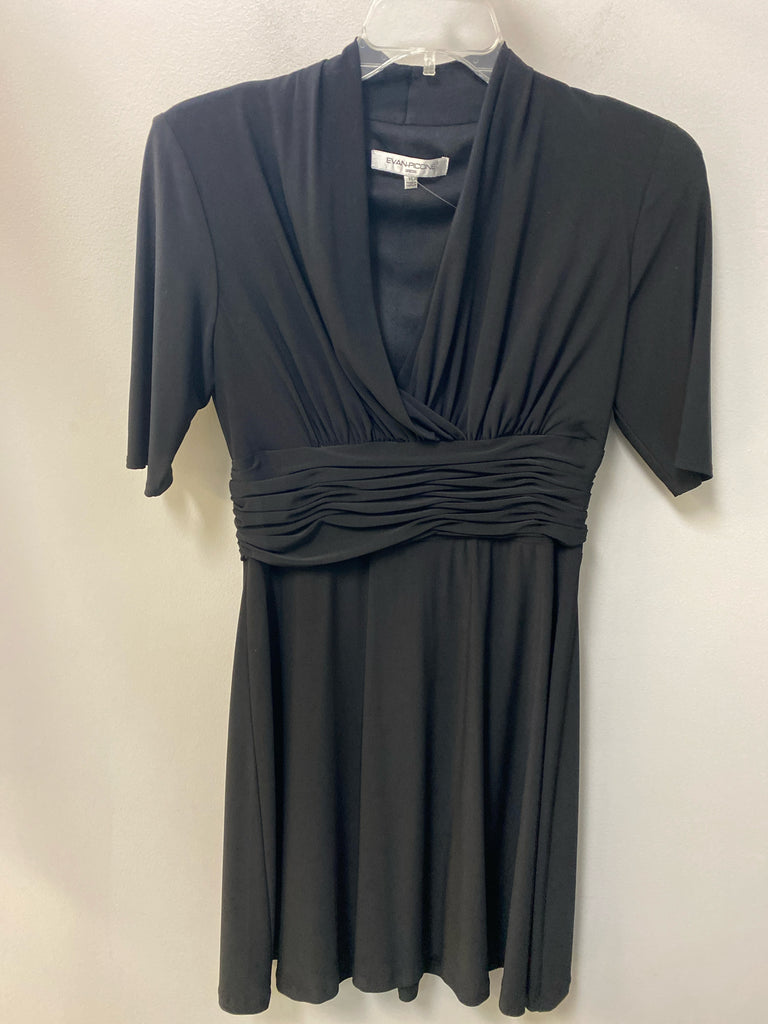 Size 10 Evan Piccone Black Short Sleeve Dress