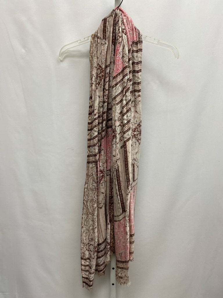 Brown Print Scarf