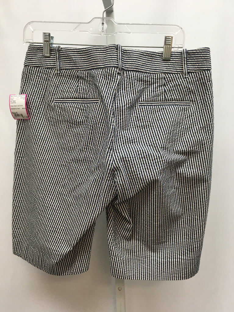 Ann Taylor Size 6 Gray/White Shorts
