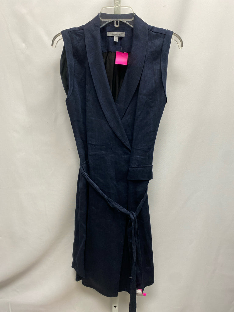 Classiques Entier Size 8 Navy Sleeveless Dress