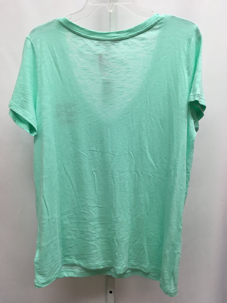 Express Size Large Mint Short Sleeve Top