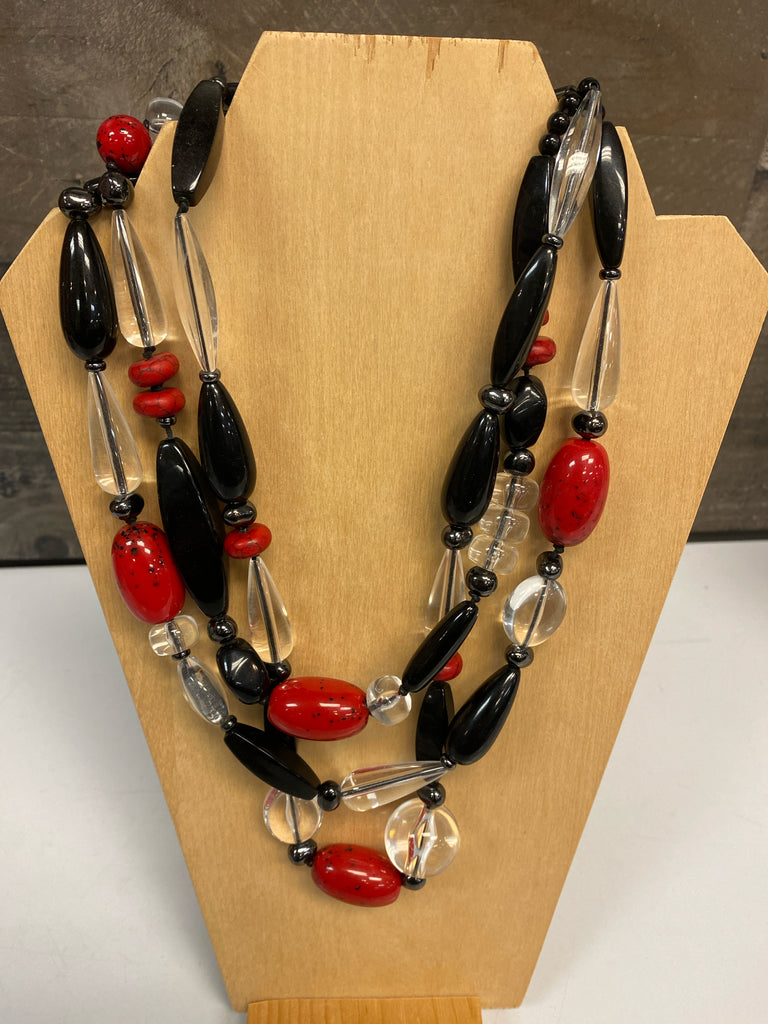 Chico's Red/Black Chico's Necklace