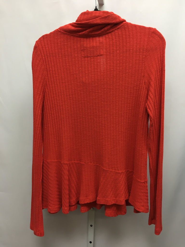 maeve Size Large Orange Cowl Neck