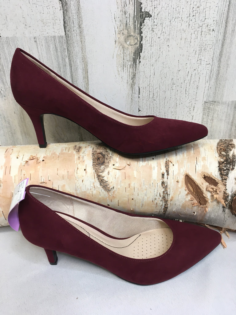 LifeStride Size 9 Burgundy Heels