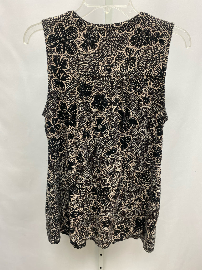 Sonoma Size Small Black/taupe Sleeveless Tunic