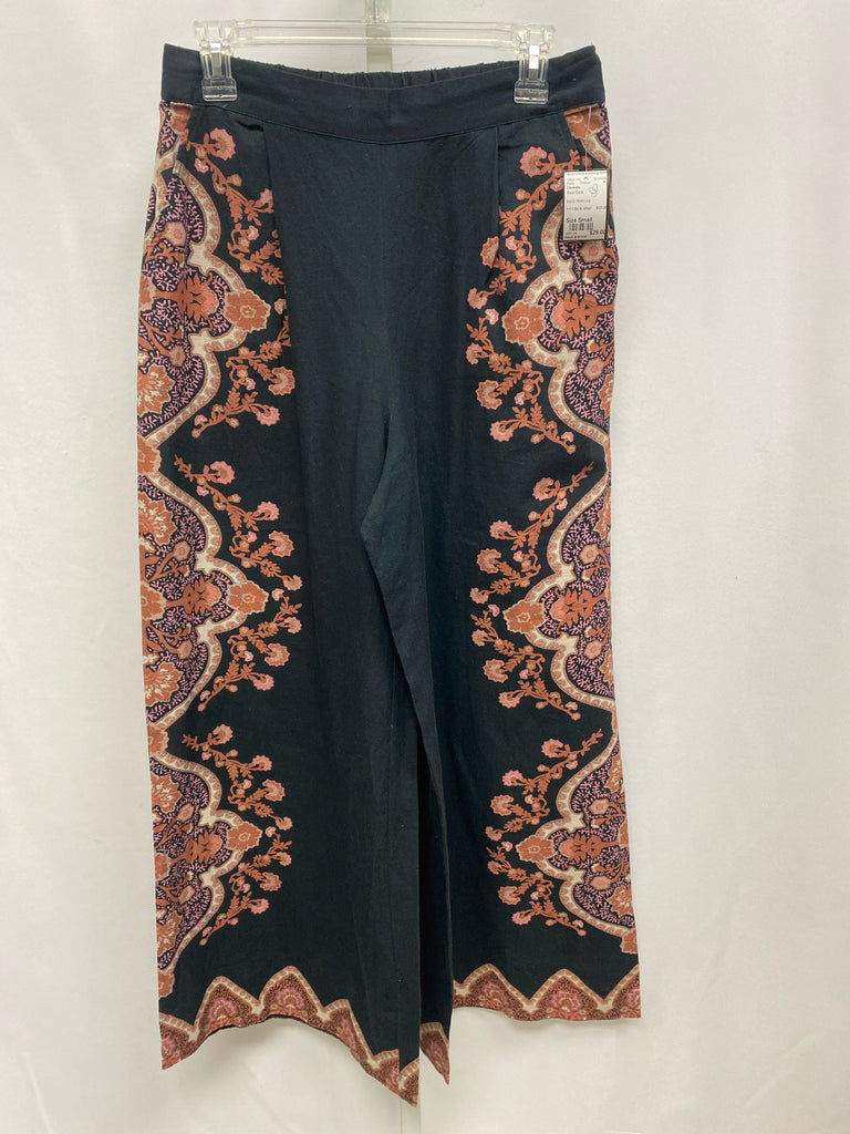 Cleobella Size Small Black Floral Pants