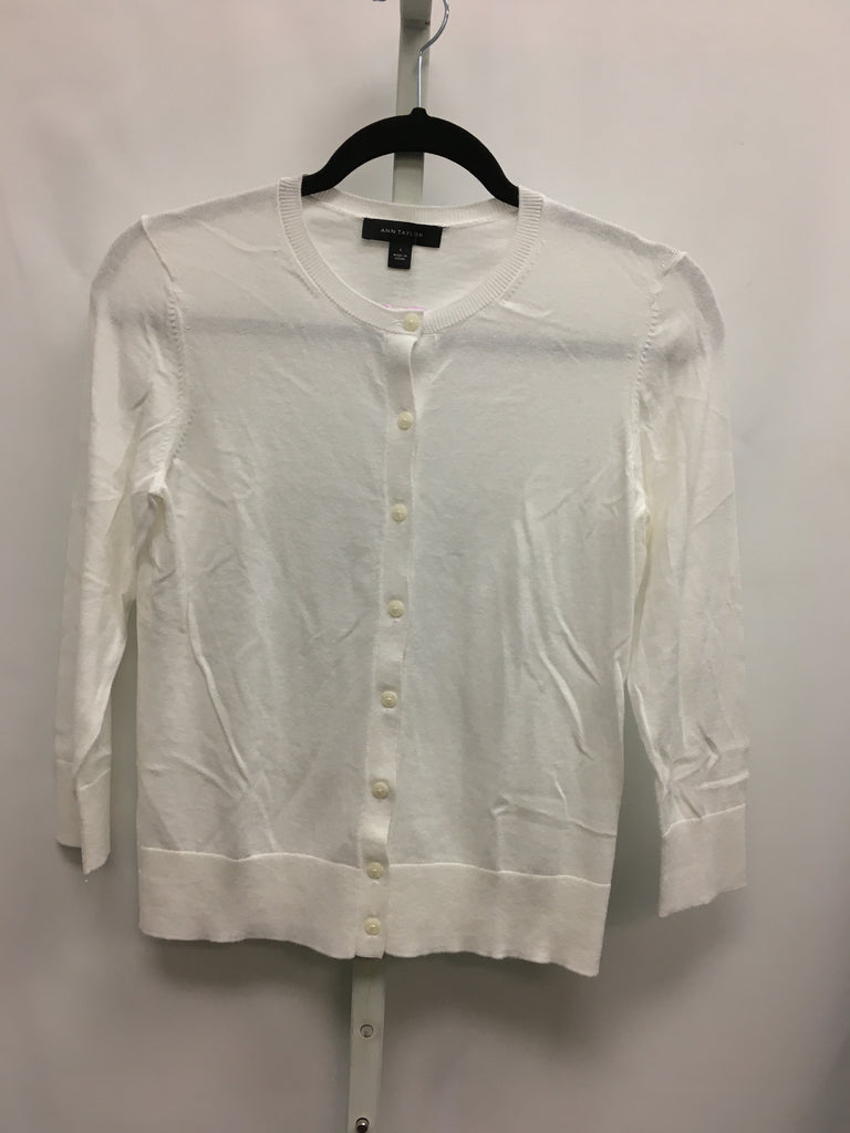 Ann Taylor Size Small White Cardigan