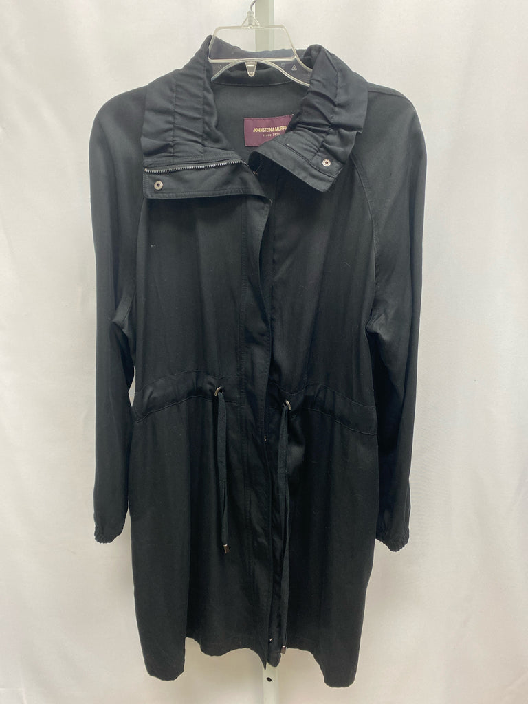 Size Large Johnston&Murphy Black Jacket/Outerwear