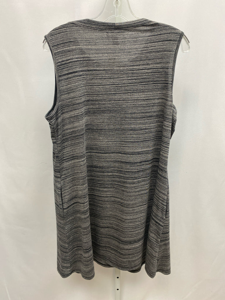 AGB Size XL Gray Heather Sleeveless Dress