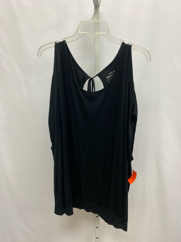 Torrid Size 3X Black Cold Shoulder