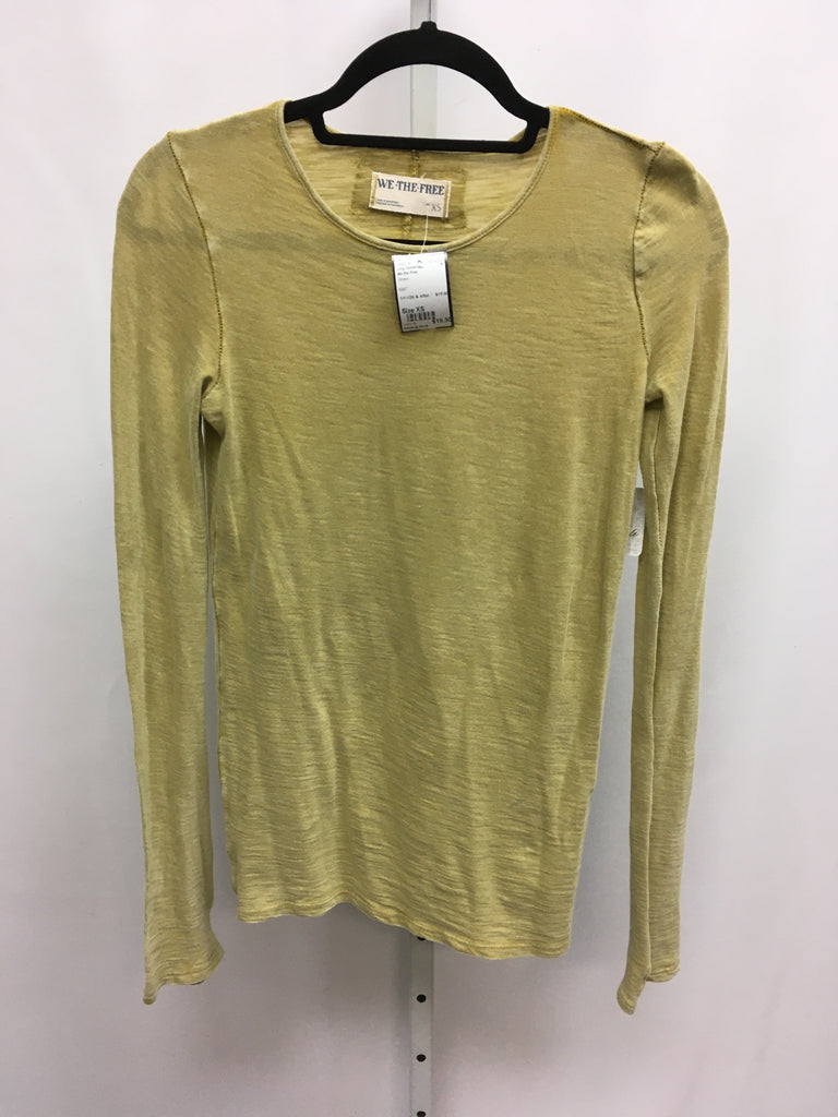 We the Free Size XS Green Long Sleeve Top