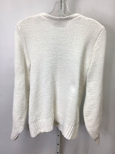Abercrombie Size Medium White Long Sleeve Sweater
