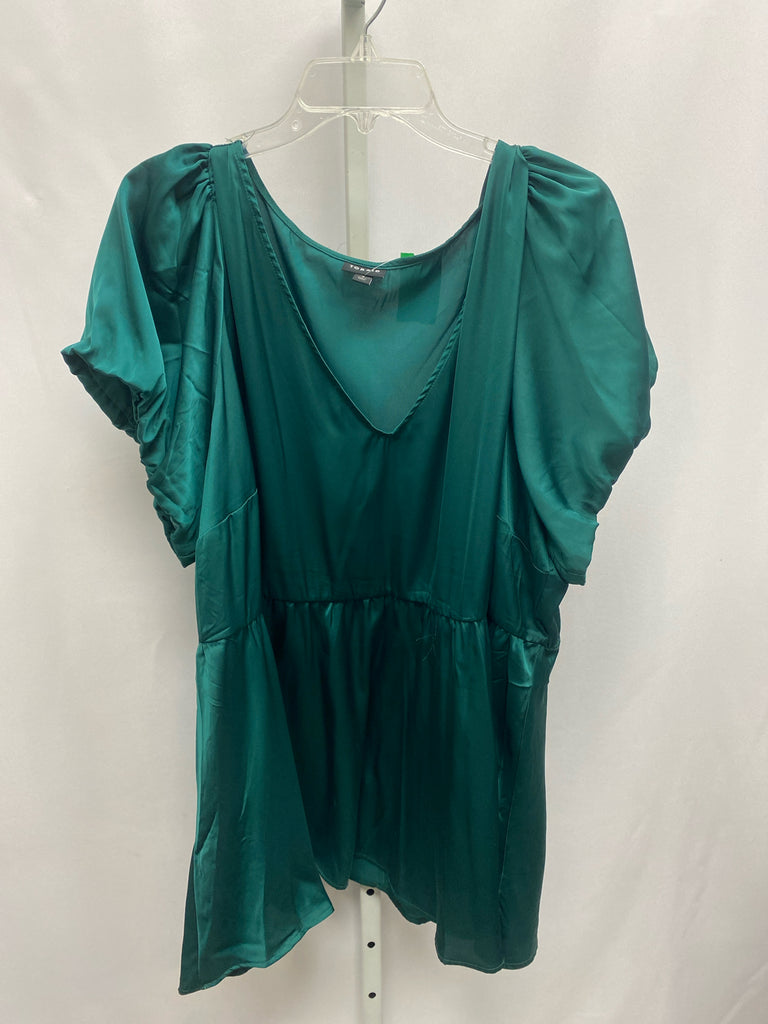 Torrid Size 4X Green Short Sleeve Top