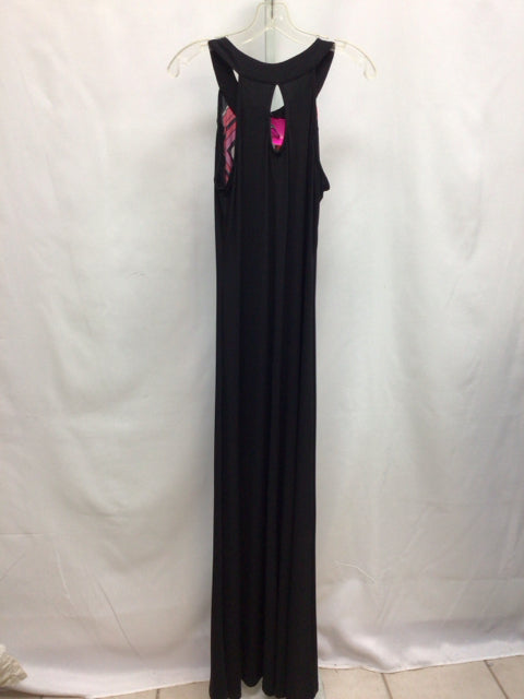 Size Large New Direction Black/Pink Maxi Dress