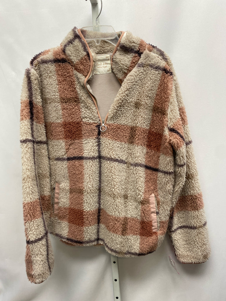 Altar'd State Size Large Tan Plaid Fleece