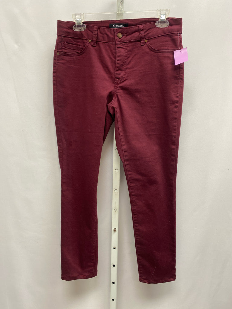 D.Jeans Size 6 Maroon Jeans