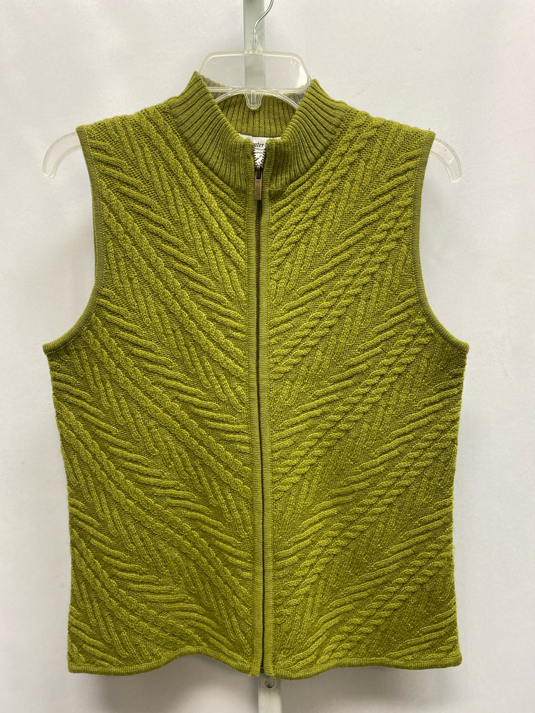 Coldwater Creek Size Small Lime Vest/Top