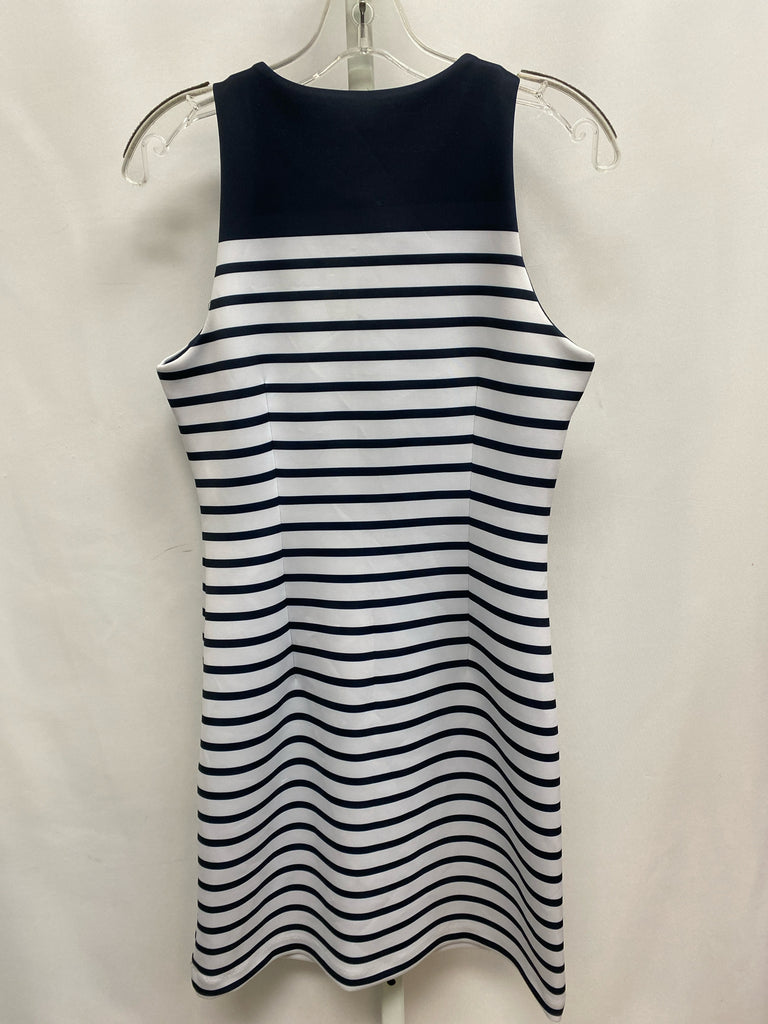 Size 4 Michael Kors Navy/White Sleeveless Dress