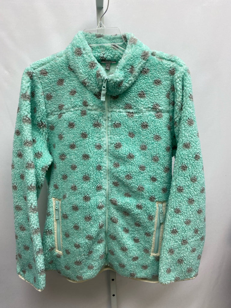 Size Large Talbots Mint Print Jacket/Outerwear