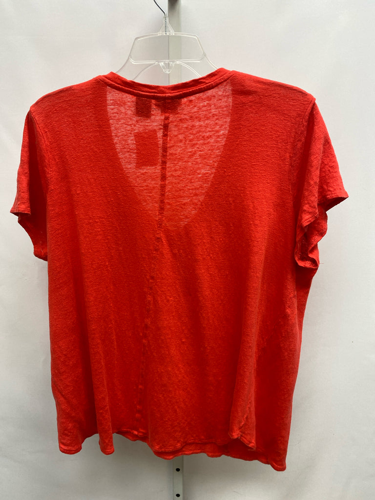 Tahari Size 1X Red Short Sleeve Top