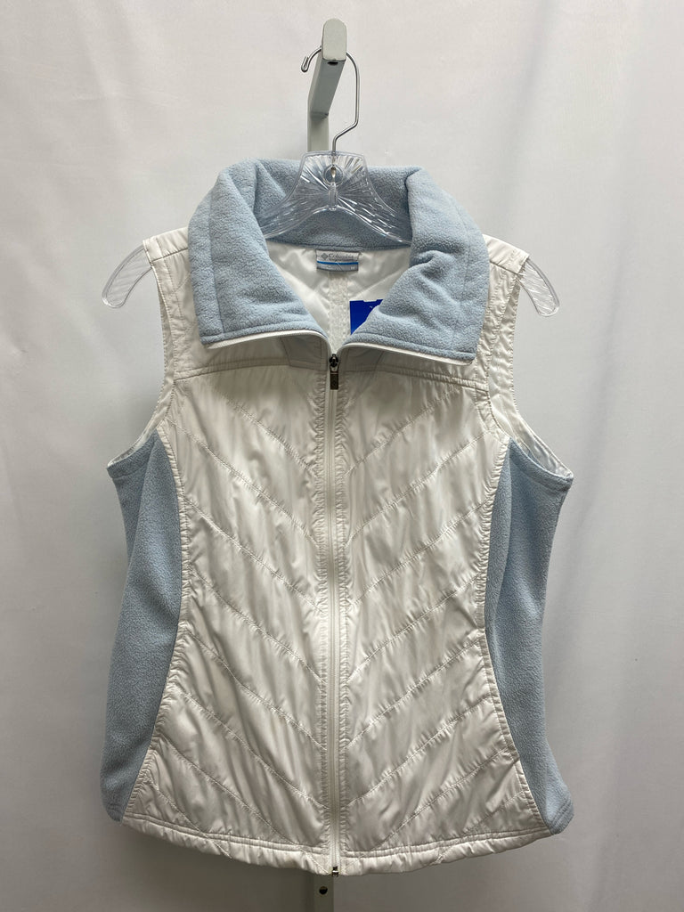 Size Medium Columbia White Vest/Outerwear