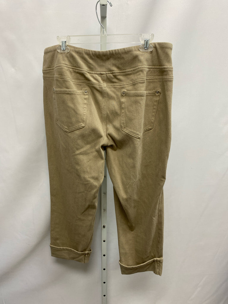 belle Size 16 Tan Crop/Capri