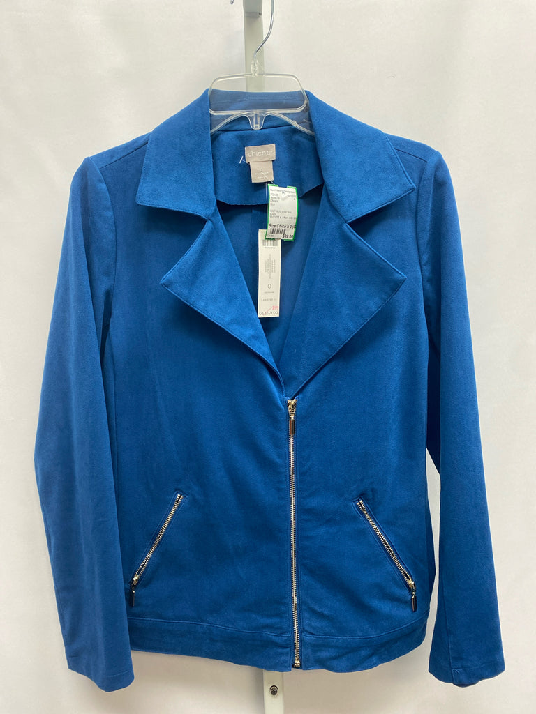 Chico's Size Chico's 0 (S) Blue Jacket/Top