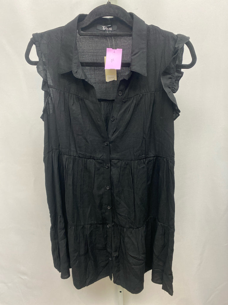 Trixxi Size Large Black Sleeveless Dress