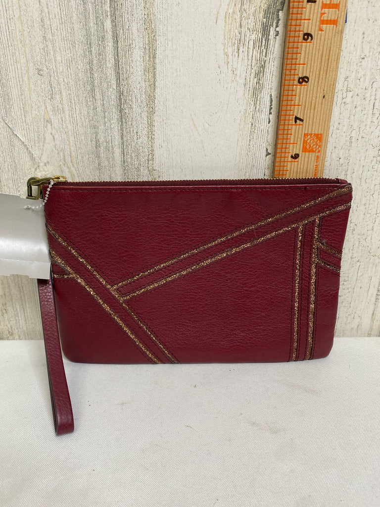 Fossil Burgundy Wristlet