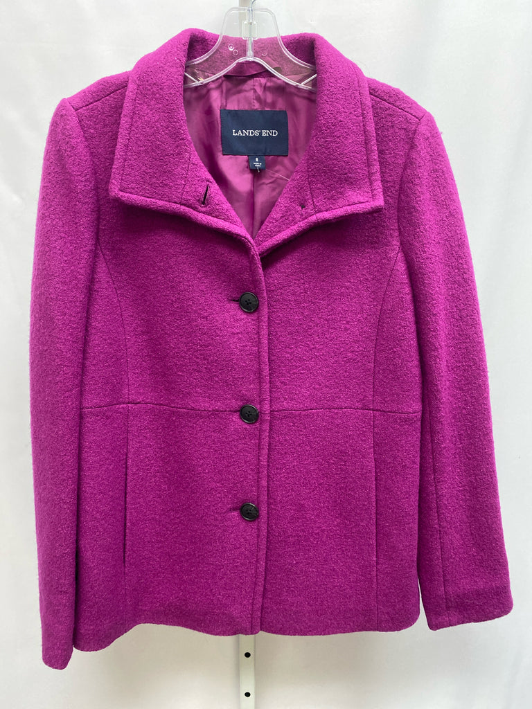 Lands End Size 8 Purple Jacket/Outerwear