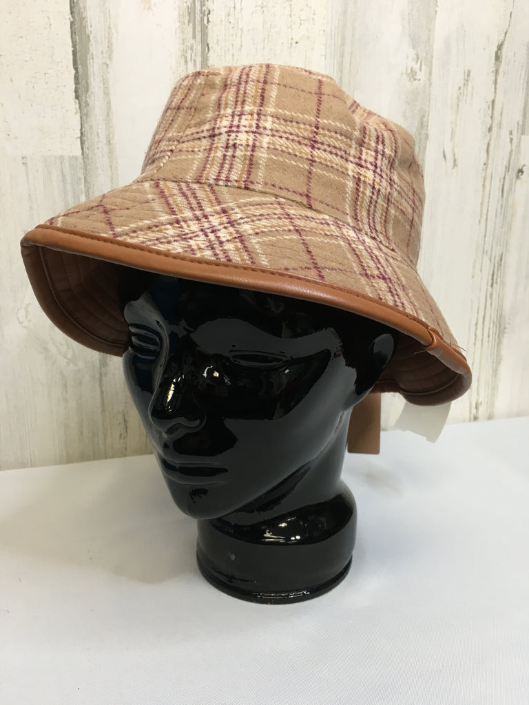 Steve Madden Tan Plaid Bucket Hat