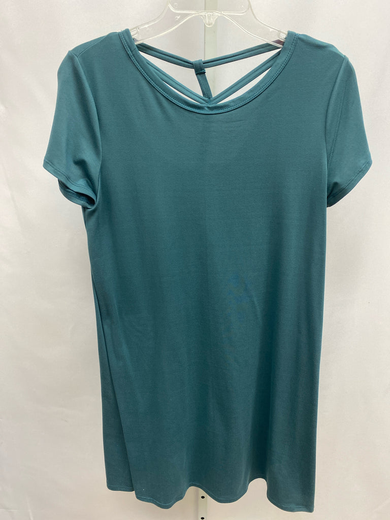 alya Size Small Green Short Sleeve Dress