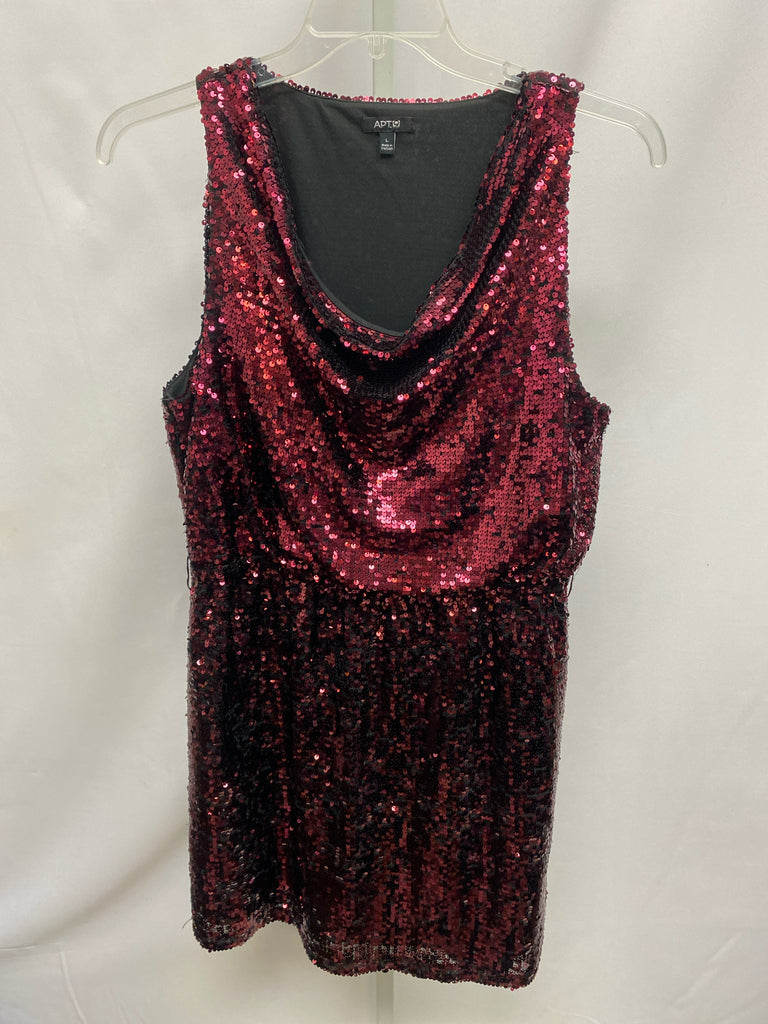 Apt 9 Size Large Wine Sleeveless Dress