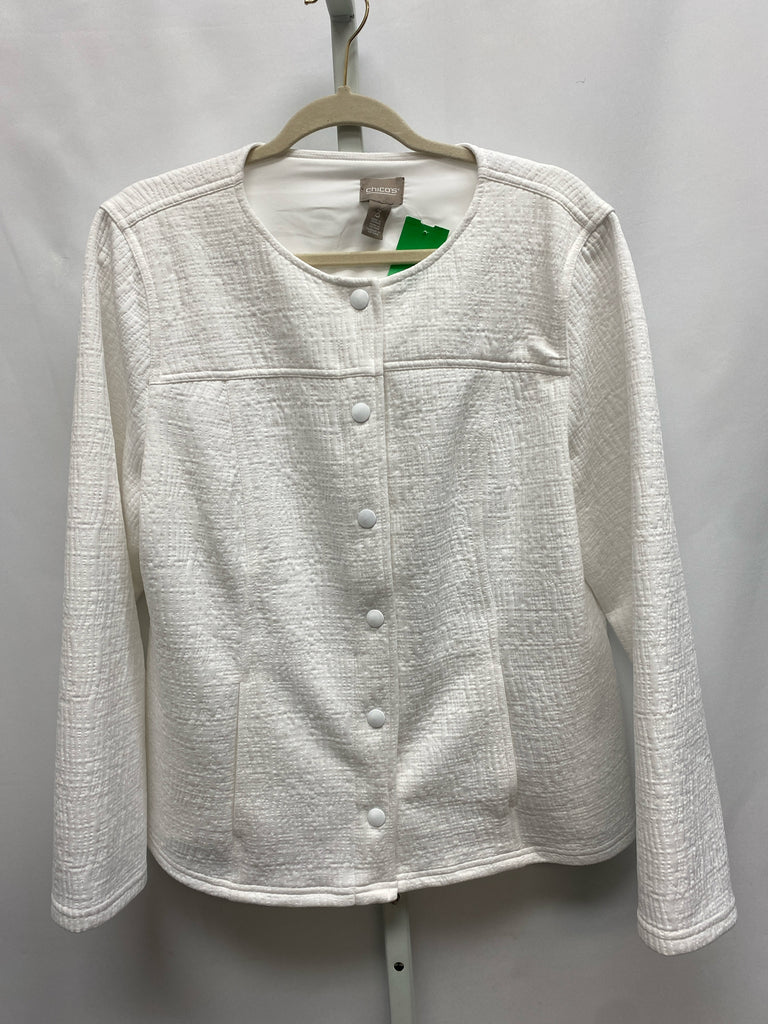 Chico's Size Chico's 3 (X-large) White Jacket/Top