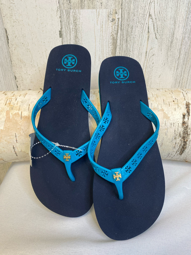 Tory Burch Size 7 Turquoise Designer Shoe