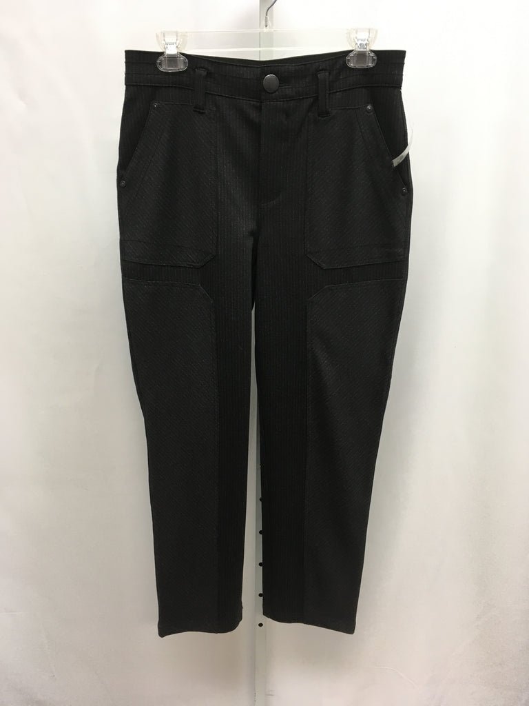 Size 6 Democracy Black stripe Pants